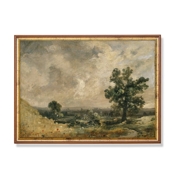 Vintage Landscape Rustic Farmhouse Wall Art Home Decor UNFRAMED Poster, Wall Art for Decor, Present, 8x12