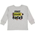 thumbnail image 3 of Inktastic 1st Grade Rocks with Pencil and Stars Boys or Girls Long Sleeve Toddler T-Shirt, 3 of 5