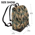 thumbnail image 2 of Easygdp Camouflage Rabbit Mochila de Cuero para Mujeres, Bolso de Hombro, Bolsos de Mano de Moda para Trabajo y Viajes, 2 of 4