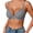 Grey, variant on KANG Fashion Thin Cup Gathered Lace Band Steel Ring Gathered Front Closure Back Supporting Bra White 85C
