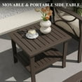 thumbnail image 2 of Heynemo Outdoor Patio Furniture Set, 7 Piece Patio Conversation Set with Side Table and Ottomans, Metal Furniture Set for Porch Backyard Garden, Coffee, 2 of 6