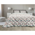thumbnail image 1 of Sailing Comforter & Sham Bedding Set, Pattern of Little Ship Boat Yacht Submarine Marine Love for Cartoon, 3 pcs Duvet Set Microfiber Filling Quilt, 5 Sizes, Multicolor, by Ambesonne, 1 of 4