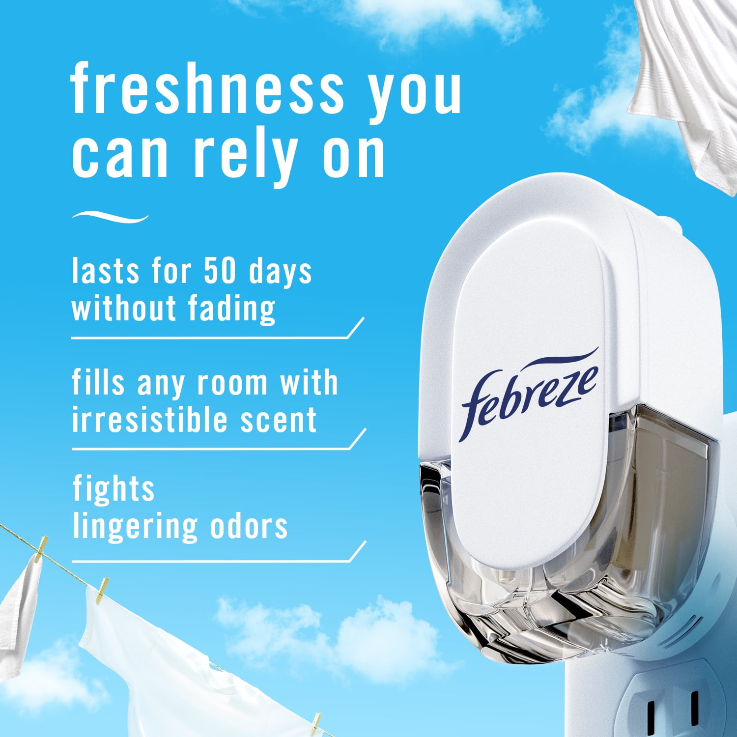Febreze Origins Fade Defy PLUG Air Freshener & Odor Fighter Ocean Dual Oil  Refills, 2 pk / 0.87 oz - Pay Less Super Markets