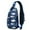 Blue-22, variant on Crossbody Sling Backpack for Women Men Navy Narwhal Shoulder Sling Crossbody Casual Chest Bag for Travel Sports Running Hiking
