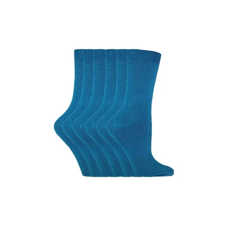 

Sock Snob - 6 Pairs of Ladies Plain Coloured Cotton Rich Ankle Socks