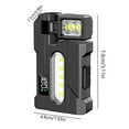 thumbnail image 3 of Hometravel Flashlight 400 Lumens Bright, Rechargeable Mini Light with Rotatable Magnet, 3 Mode Dual Light Portable Torch with Keychain Attachment, 3 of 9