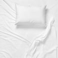 thumbnail image 1 of Cotton House - Ensemble de Draps en Microfibre Infroissable, Format Jumeau, Blanc, 1 of 3