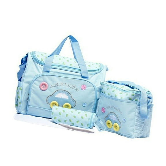 4Pieces Oxford Fabric Baby Diaper Bag Set Convenient Baby Diaper Bag Set Ideal for Travel Shopping or Walks