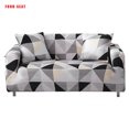 thumbnail image 1 of Smilepp Soft Elastic Universal Sofa Cover Breathable Wear-resistant Printed Slipcover Protector 4 Persons Black Gray, 1 of 8