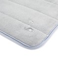 thumbnail image 5 of 20" x 24" Memory Foam Bathroom Rugs Toilet Mats, U-Shaped Commode Contour Rug, Super Water Absorption, Gray, 5 of 6