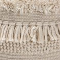 thumbnail image 3 of Bowery Hill Ottoman Moderne Beige en Coton Tissé à la Main, 3 of 6