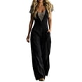 thumbnail image 2 of Edvintorg Women's Casual Loose Jumpsuits One Piece Sleeveless Wide Leg Long Rompers with Pockets Plus Size Clothes for Women, 2 of 8
