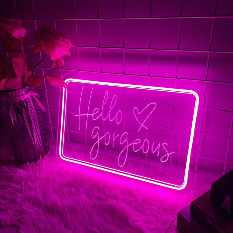 Hello there pink neon Sticker by Delphimages Photo Creations - Pixels