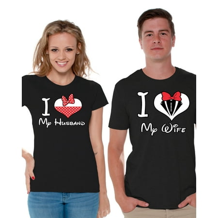 Awkward Styles Matching Husband Wife Shirts Couples Shirts I Love My Husband I Love My Wife T-shirts for Couple Best Husband Best Wife Matching Couple Shirts Valentines Day Anniversary Gift for (Photos Of Best Couples)