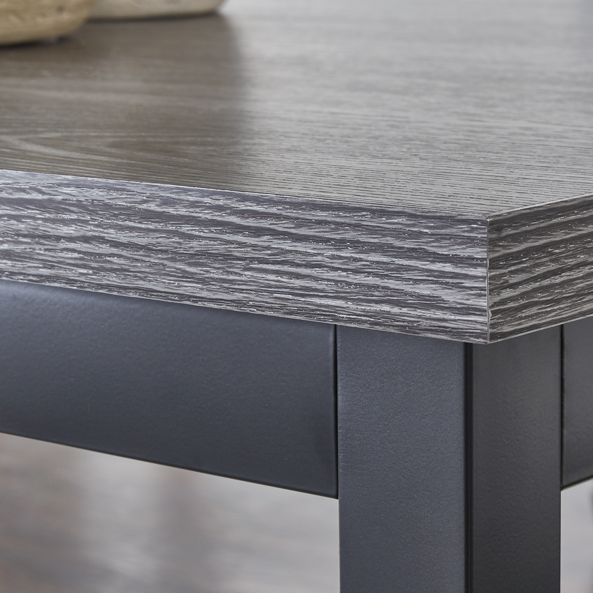 Weston Home Clayton Metal Dining Table, Black