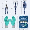 thumbnail image 2 of Juego de herramientas de jardín WORKPRO de aluminio, 4 piezas, con paleta, rastrillo y podadora, 2 of 8