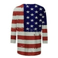 thumbnail image 4 of CHUANK Plus Hauts pour Femmes Chic Décontracté Col Rond Manches Courtes Chemises et Blouses pour Femmes T-Shirts à Imprimé Papillon du 4 Juillet pour Femmes Tunique Graphique Patriotique Tendance Haut d'Été Plage, 4 of 5