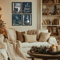 thumbnail image 4 of Hieng Vintage Christmas Wall Decor,Trendy Christmas Retro Posters for Room, Santa Snowman Deer Nutcracker Xmas Wall Art Prints for Living Room Kitchen Bedroom Office Set of 4 Unframed, 4 of 6