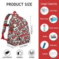 thumbnail image 6 of Various Sport Balls Seamless Backpack for School,Schoolbag with Adjustable Shoulder Straps & Padded Back,13.4"x11"x4.7", 6 of 6