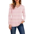 thumbnail image 2 of HLKJKLS Long Sleeve Shirts For Women Long Sleeve V Neck Casual Fashion T Shirt Polyester Spandex Comfortable Daily Wear Green S-Xxl, 2 of 5