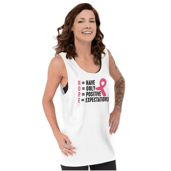Breast Cancer Have Hope Pink Ribbon Tank Top Tee Shirt Women Brisco Brands S