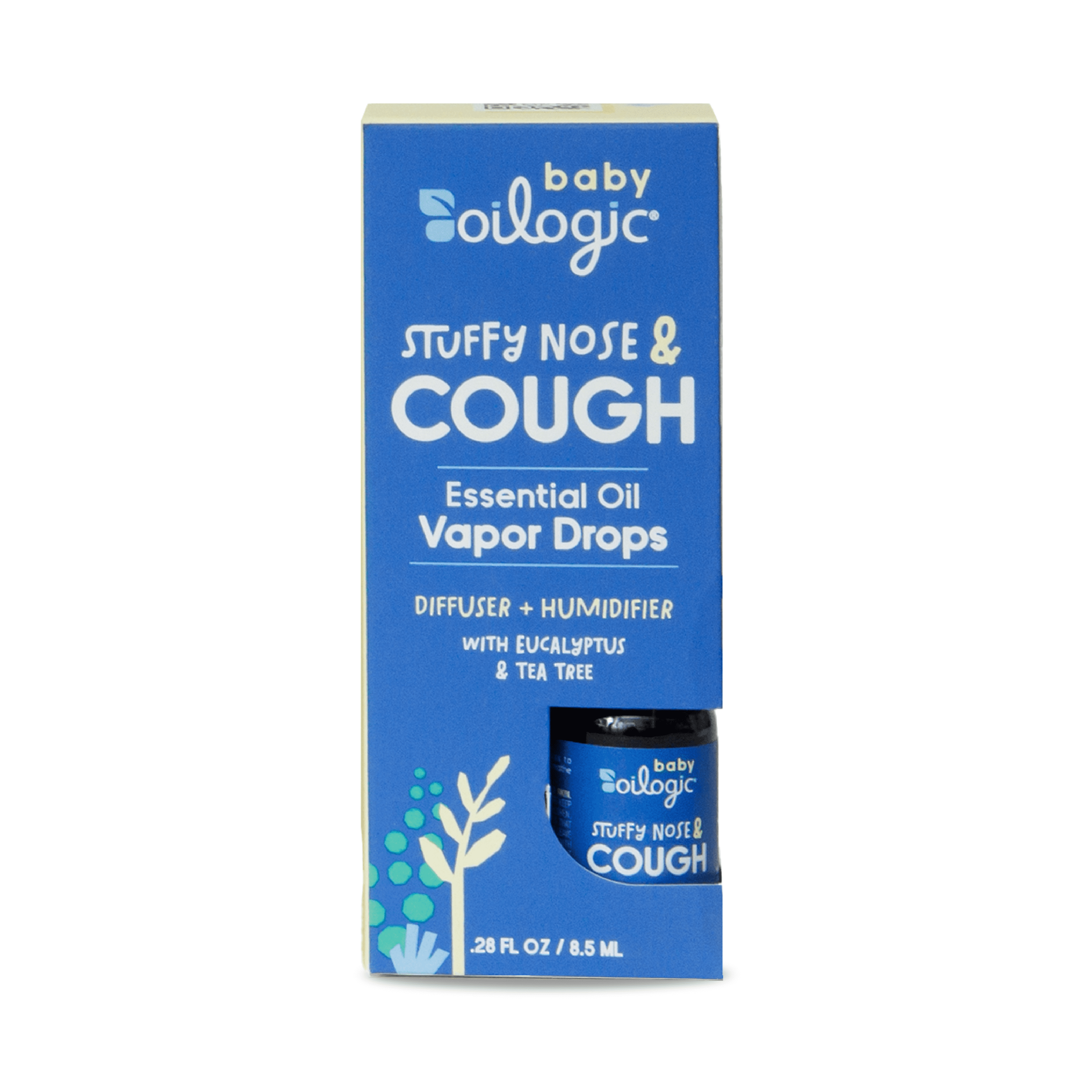 (6 pack) Oilogic Baby Stuffy Nose & Cough Essential Oil Vapor Drops