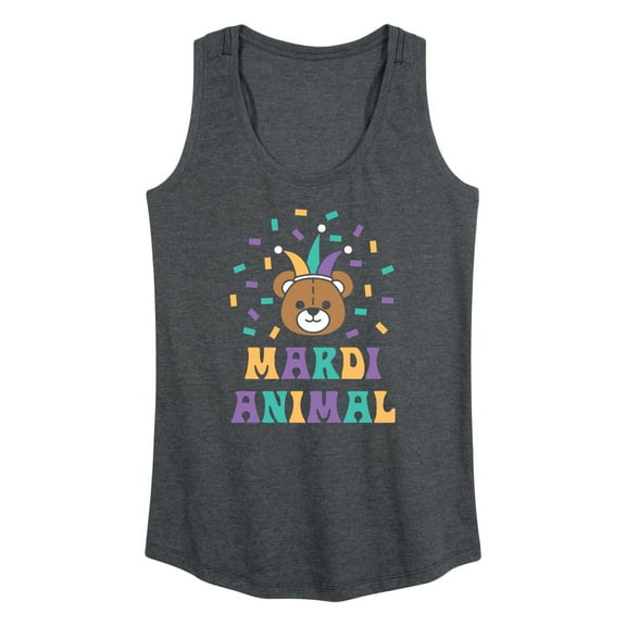 Instant Message - Mardi Animal Bear - Women's Racerback Tank Top