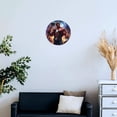 thumbnail image 4 of Silent Wall Clock 34cm/13.39in Round Wall Clock Hero Hanging Clock for Home Living Room Bedroom Kitchen Non Ticking Battery Operated Living Room Mute Clock, 4 of 5