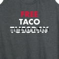 thumbnail image 3 of Instant Message - Free Taco Tuesday  - Women's Racerback Tank Top, 3 of 6