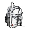 thumbnail image 7 of Eastsport Unisex 16" Junction Cargo Clear Backpack, Black, 7 of 7