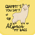 thumbnail image 4 of Inktastic Grammy's You Say Alpaca My Bags Boys or Girls Baby Bib, 4 of 4