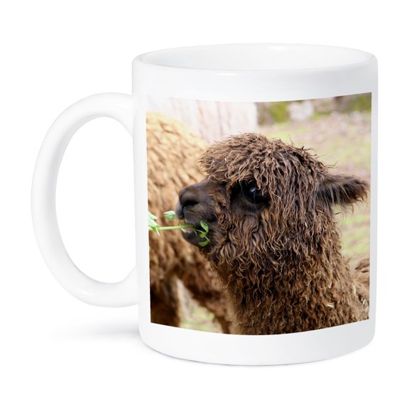 3dRose, Peru. Alpaca Huacaya wildlife, Awana Kancha - SA17 KWI0099 - Kymri Wilt, 15oz Mug