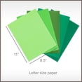 thumbnail image 5 of Cardstock 8.5 x 11 Paper Pack - Assorted Colored Scrapbook Paper 65lb - Double Sided Card Stock for Crafts, Embossing, Cardmaking - 50 Sheets, Solid Core, Greens, 5 of 7