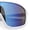 White - Blue Mirror, variant on Mens Oversized Shield Color Mirror Sport Wrap Plastic MTB Rectangle Sunglasses Black - Orange Mirror