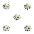 thumbnail image 2 of Ruiboury Exquisite And Elegant Fake Flower Ball Arrangement Bouquet For Beautiful Home Decor Rose Props white 5Set, 2 of 6