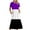 Purple, variant on Fankiway Women'S Fashionable Short Sleeve Pocket Round Neck Printing Loose Long Dress Plus Size Dresses for Curvy Women Spring Dresses for Women 6094