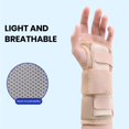 thumbnail image 3 of Breathable Mesh Wrist Brace 1pc Breathable Adjustable Sprained Wrist Brace for Left/right Hand Arthritis Pain Relief Support Protection for Recovery, 3 of 8