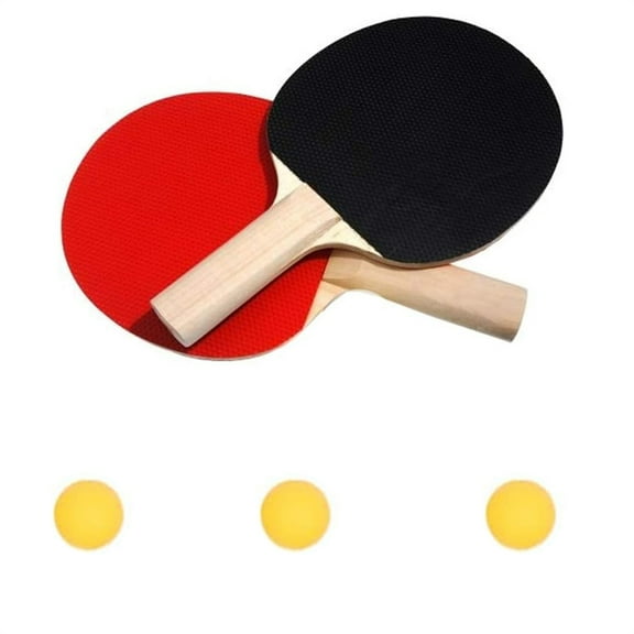 Yahome Table Tennis Rackets Set Portable Table Tennis Paddle with 3 Balls 2 Player Ping Pong Set Ping Pong Rackets Great for All Playing Levels & Ages