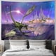 thumbnail image 2 of Tapiz, Tapiz psicodélico de animales medievales para colgar en la pared para dormitorio, sala de estar, dormitorio universitario, decoración 100X70CM, 2 of 4