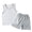 Gray, variant on YunPes Toddler Boys Clothes for Baby Boy Summer Outfits Sleeveless Tank Top and Shorts Set Kids Clothes Boys
