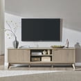 thumbnail image 4 of KeyWhat 70" Mid-Century Modern TV Stand for 75 Inches TV, Fluted Doors & Adjustable Shelves, 4 of 9