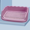 thumbnail image 4 of Mesh Dog Toilet Pet Training with Protection Wall Every Side No Litter Pan Puppy Training Tray Pee Pad Holder Indoor Dog Potty Tray Pink, 4 of 7