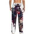 thumbnail image 6 of Cauagu Cool Patriotic Buffalo Cowboy Mens Pajama Pants Sleep & Lounge Pants,PJ Bottoms with Pockets-XX-Large, 6 of 7