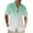 Green, variant on WAENQINLA Mens Gradient Linen Shirts Stylish Casual Button Down Shirt Short Sleeve Beach Summer Shirts with Front Pocket