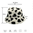 thumbnail image 2 of AJGRHE Wool Fedora Hats For Women Design Wide Brim Bucket Hat With Adjustable Size Coffee One Size, 2 of 4