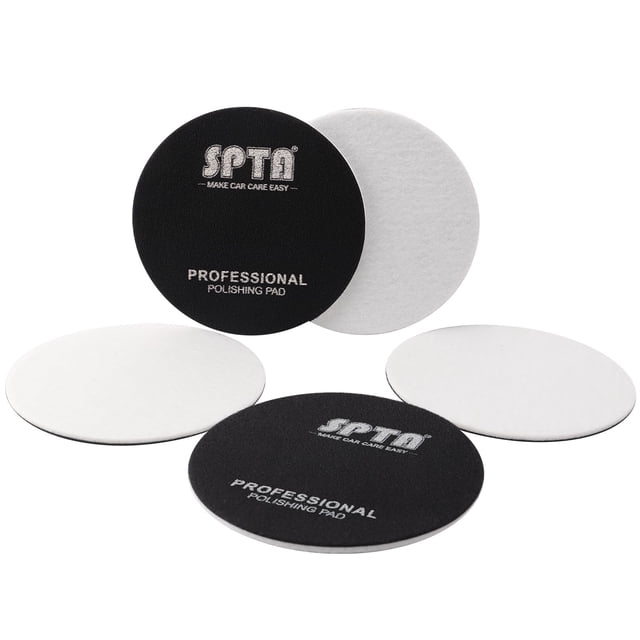 Almohadilla de pulido de vidrio SPTA, 5 unidades, 150 mm, para ventana de coche