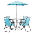 thumbnail image 1 of All-Weather 6-Piece Patio Dining Set - Aqua, 1 of 4