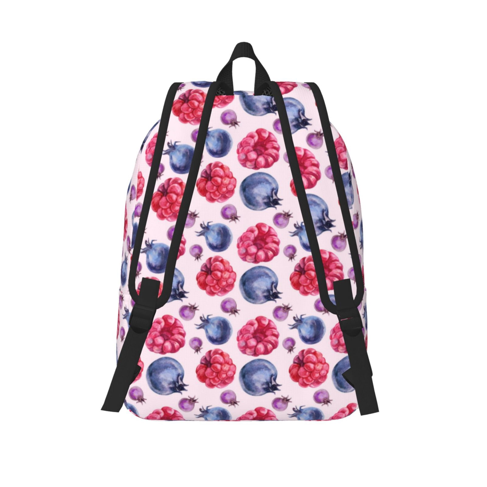 Travel Laptop Backpack - Blueberries berry pattern Lightweight Canvas Backpack, Wear Resistant Computer Backpack Bag Fit {sizeName} Laptop for Men Women with Adjustable Padded Shoulder Straps