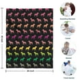 thumbnail image 4 of Rainbow Puppy Blanket,Comfortable Soft Flannel Throw Blanket,All Season,Warm Lightweight Blankets for Sofa Bed Couch Living Room Chair,30"x40", 4 of 4