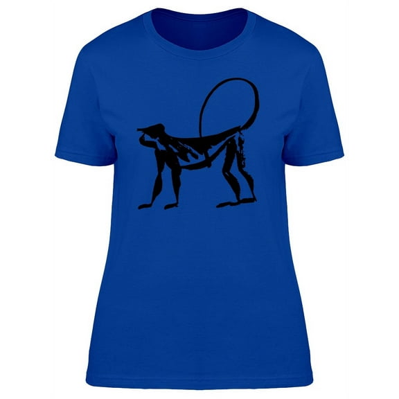 Cool Grunge Monkey Sketch T-Shirt Women -Image by Shutterstock, Female Medium
